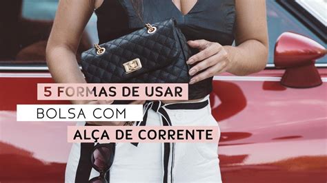 como usar bolsa com alça de corrente curta|Bolsa com alça de corrente: saiba como combinar .